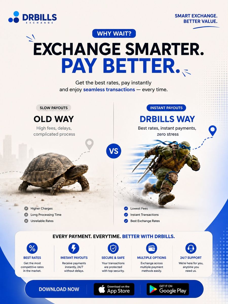DrBills Exchange — comparison flyer