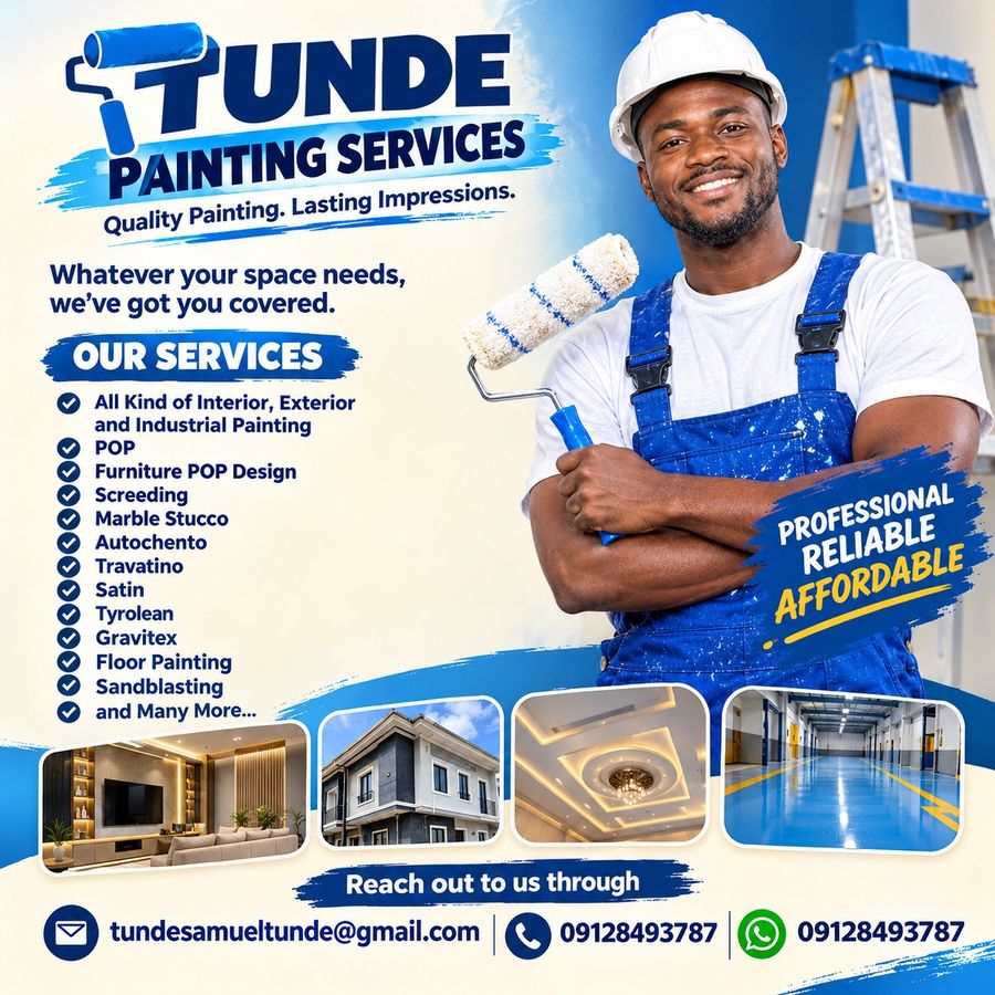 Tunde Painting Services — flyer v1